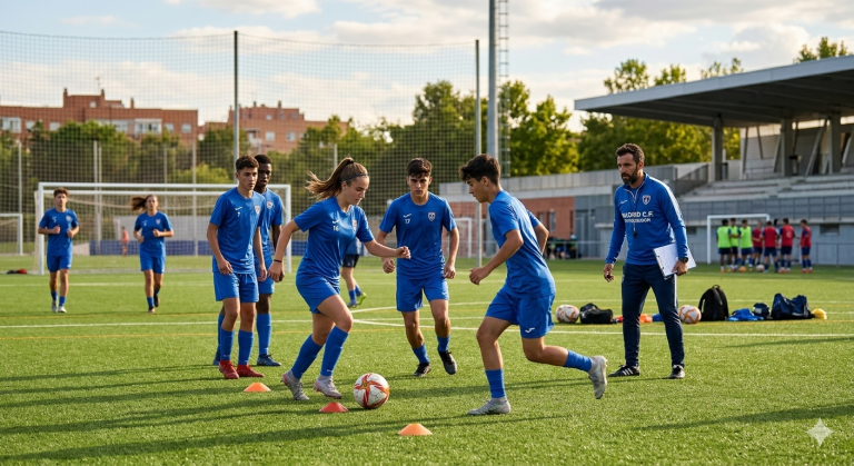 Alumnos deportistas compaginando estudios y entrenamiento en el colegio Sabia Nova en Rivas Vaciamadrid